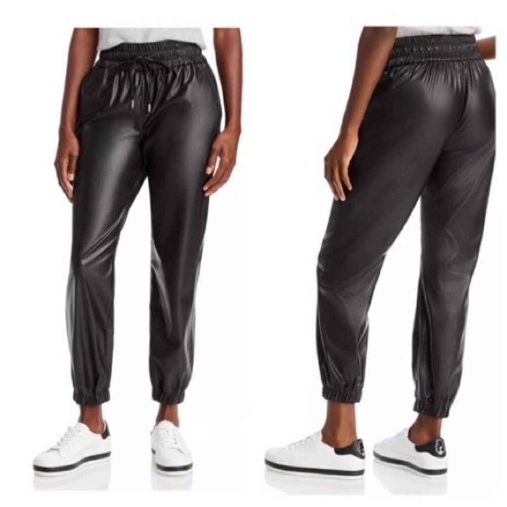 2 for $30 BADGLEY MISCHKA STUDIO Leather Jogger Pants - Picture 10 of 10